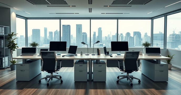 Mesa de trabalho dupla para escritório: encontre a solução ideal Mesa de trabalho dupla para escritório: encontre a solução ideal