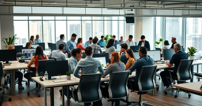 Como Escolher a Mesa de Trabalho Compartilhada Ideal para Sua Equipe Como Escolher a Mesa de Trabalho Compartilhada Ideal para Sua Equipe